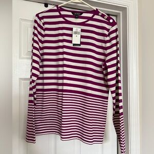 NWT Ralph Lauren Striped Long Sleeve Top